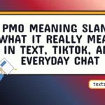 pmo meaning slang