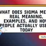what does sigma mean