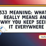 333 meaning