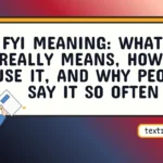 fyi meaning