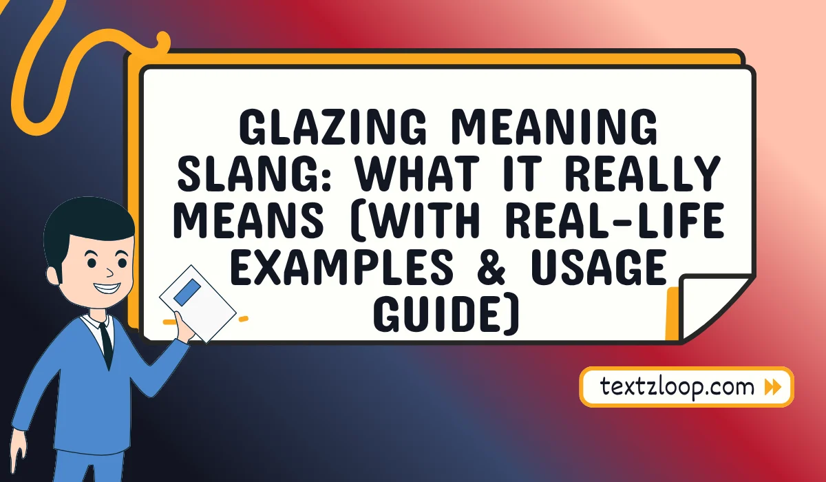 glazing meaning slang