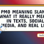 pmo meaning slang