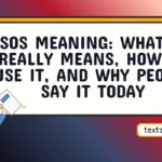 sos meaning
