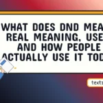 what does dnd mean