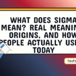what does sigma mean