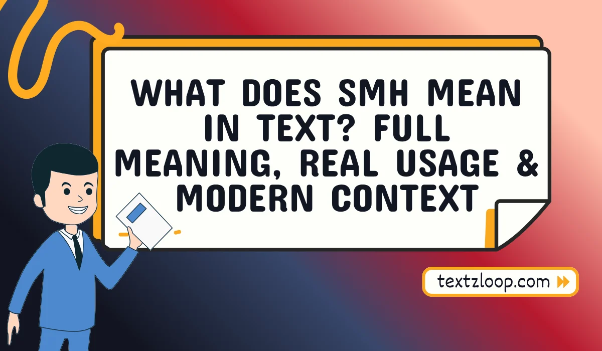 what does smh mean in text