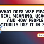 what does wsp mean