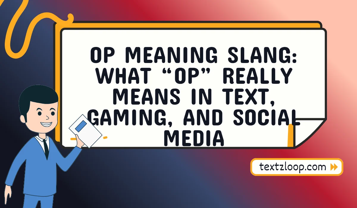 op meaning slang