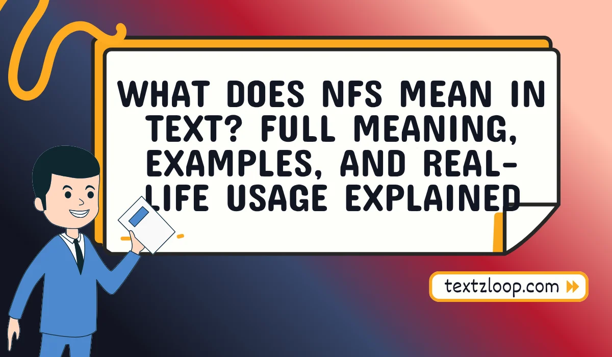 what does nfs mean in text