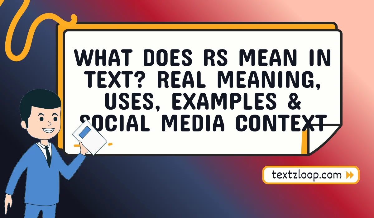 what does rs mean in text