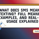 what does sms mean in texting
