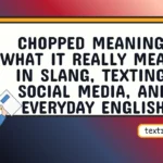 chopped meaning