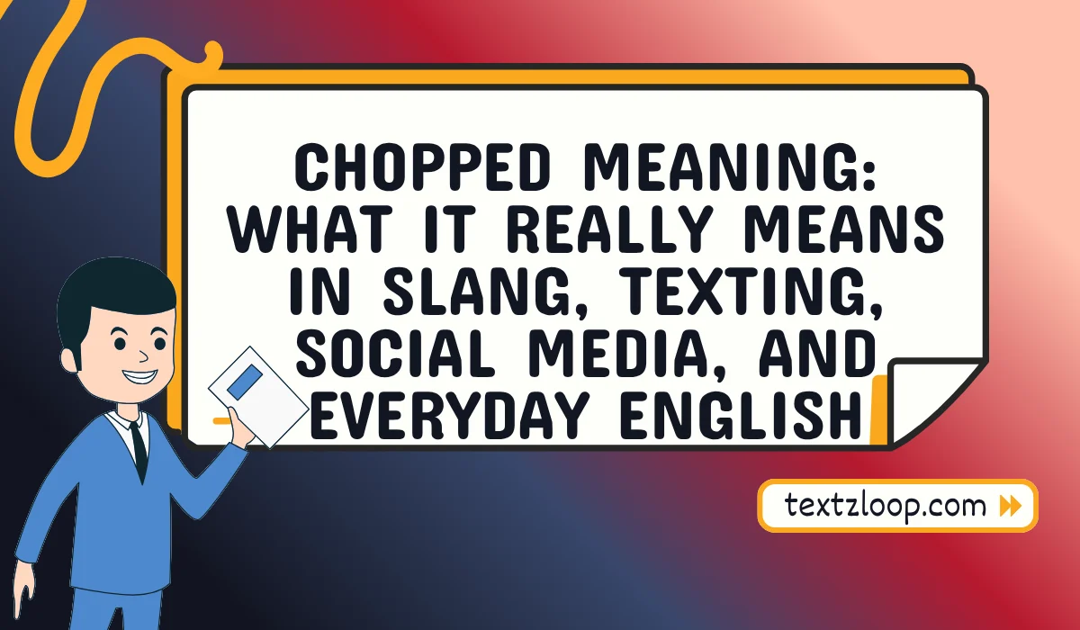 chopped meaning