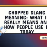 chopped slang