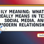 ily meaning
