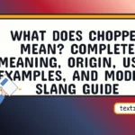 what does chopped mean