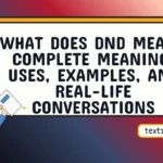 what does dnd mean