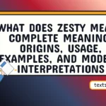 what does zesty mean