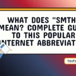 what does smth mean